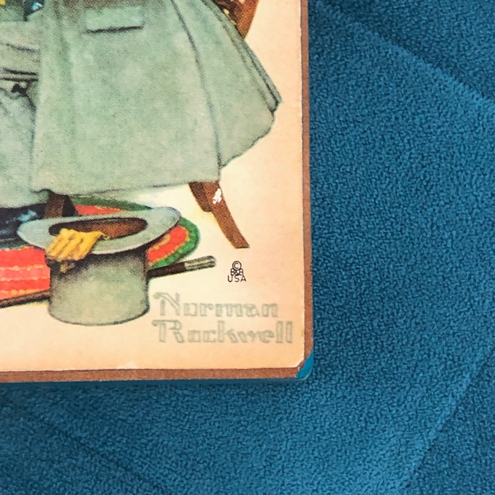 🚫SOLD•E✝️SY🚫 Vintage Norman Rockwell Music Box - Picture 7 of 8